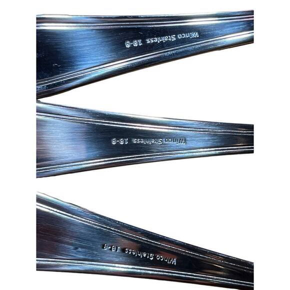 NEW! Set of 3 Winco Stainless Steel Serving Spoons. 18-8  #78. Serveware. Dinner - Picture 3 of 4